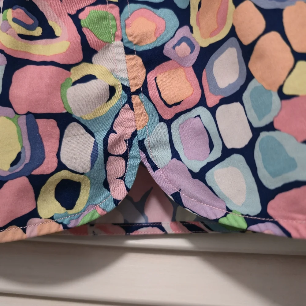 Lilly Pulitzer Nadia LUXLETIC Skort Large Pink Blue Peach Yellow Green Purple